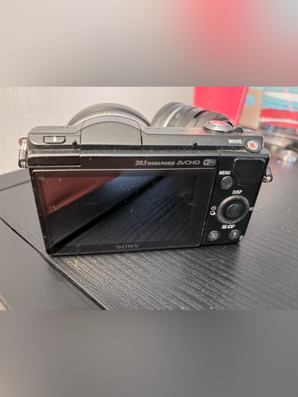 Sony A5000 Black Compact Digital Camera with Tilting Screen